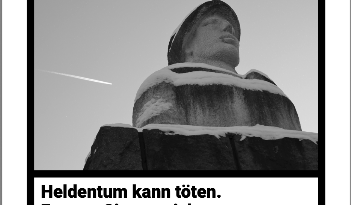 Enth&uuml;llung eines Denkmals den Kriegsdienstverweigernden